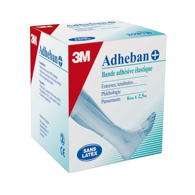 Bandes adhésives élastiques ADHEBAN + 3M